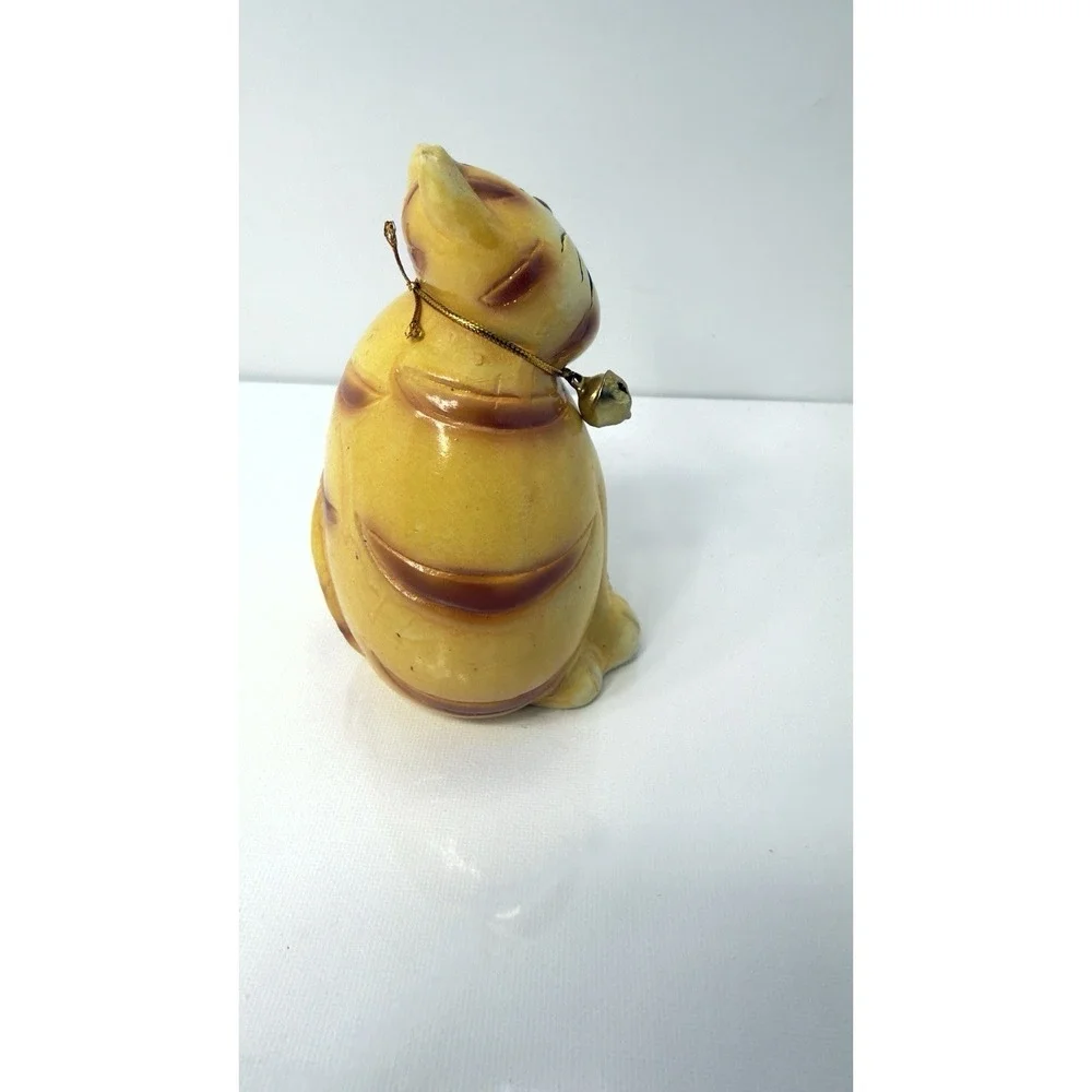 Vintage Ceramic Orange Tabby Cat Figurine
